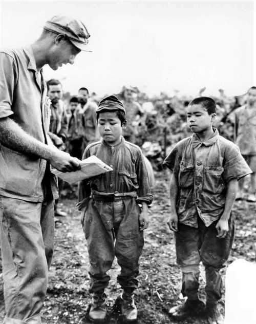 Marine with "Toy" soldiers
