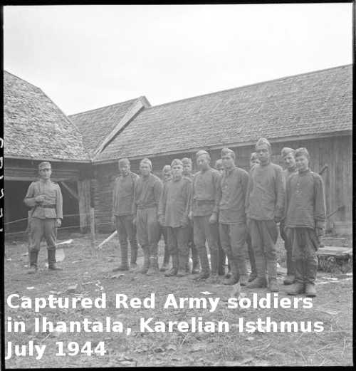 12 captured Red Army soldiers in Ihantala (1944)