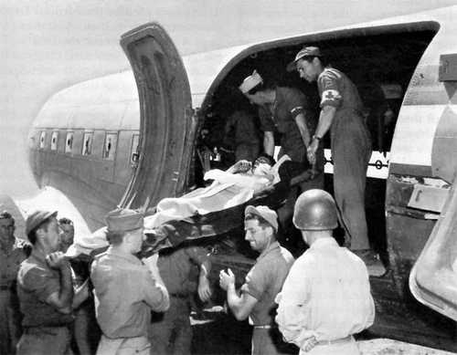 Evacuation of wounded by air