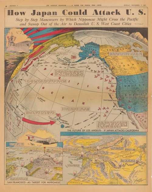 1937 Newspaper Map