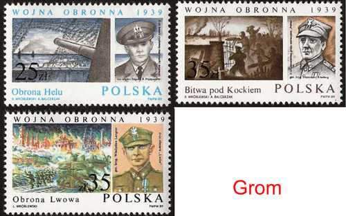 Polish September 1939 on the stamps. 3