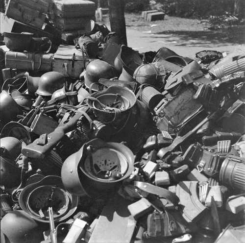 Abandoned war equipment