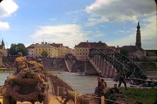 Crossing the Inn river