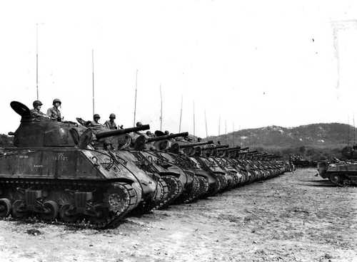 M4 Shermans...