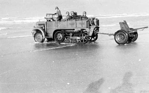 Germans Driving on Beach