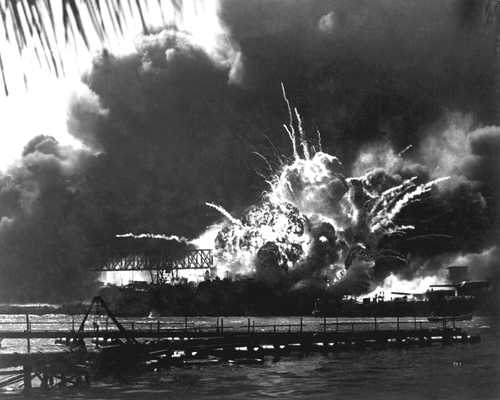 USS Shaw Explosion during Pearl Harbor