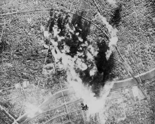 B-17, dropping bombs.
