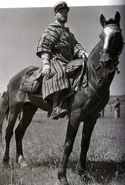 Elegant captain in Africa