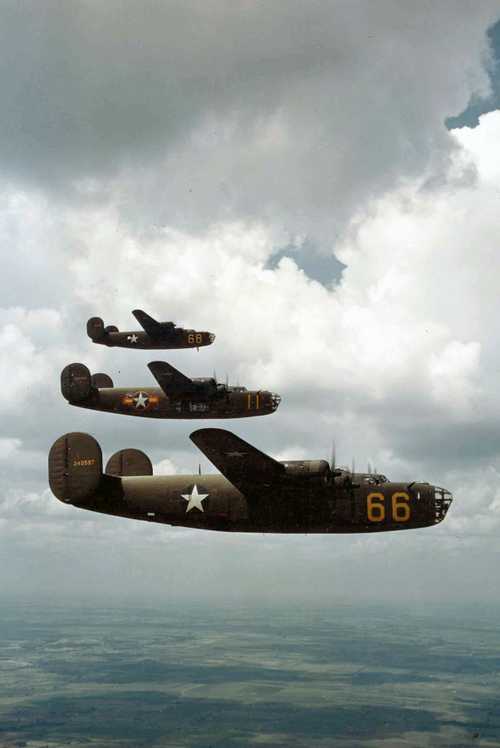 B-24s in Formation
