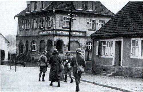 French troops in german village 1939