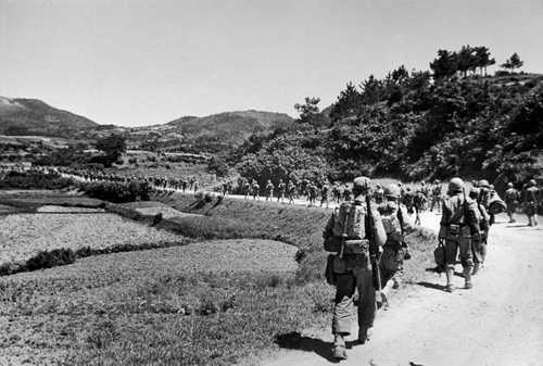 On the march
