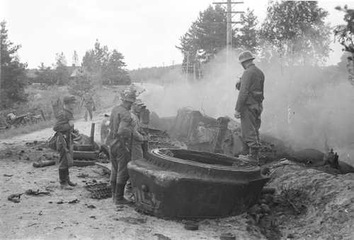 Destroyed T-34 at Ihantala 1944