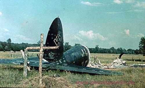 Crashed He-111 bomber