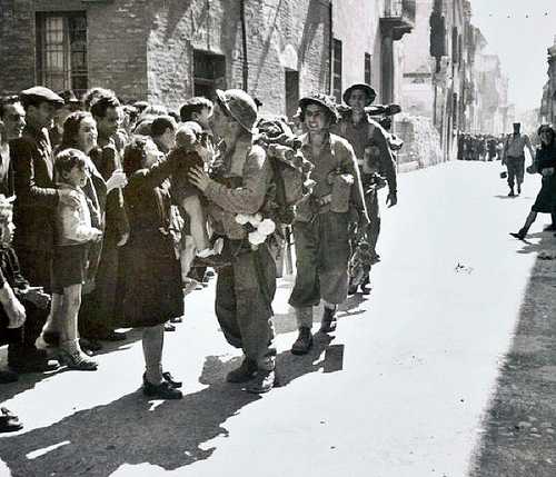 Welcome to the British troops