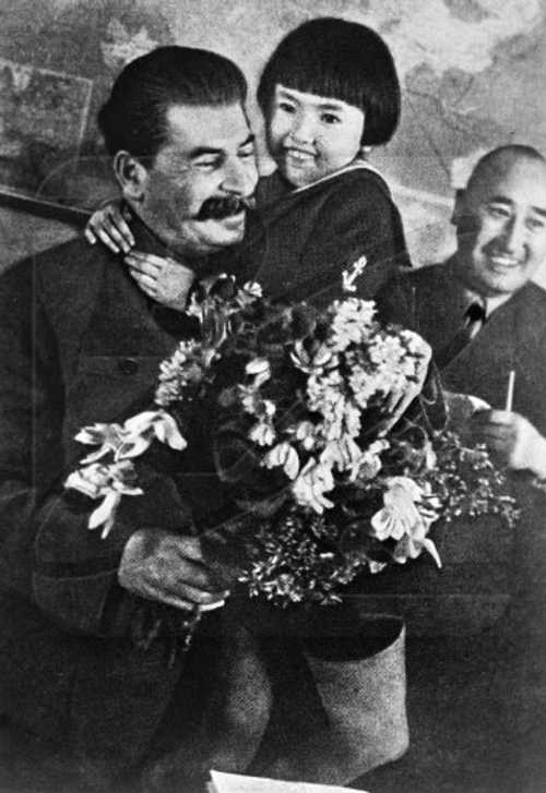 Stalin with Buryat Child