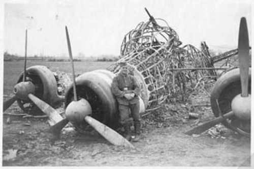 Yugoslav Air Force’s destroyed plane