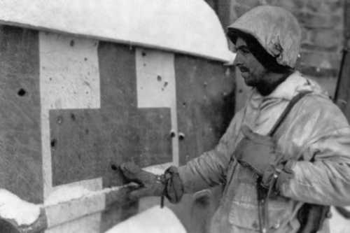 Bullet riddled Army Ambulance