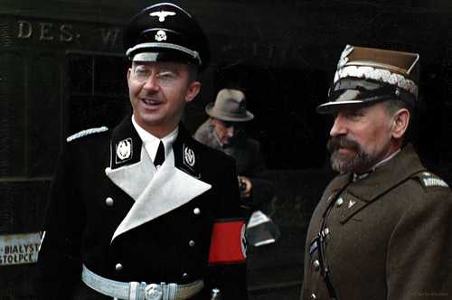 Heinrich Himmler and Kordian Zamorski Feb 1939
