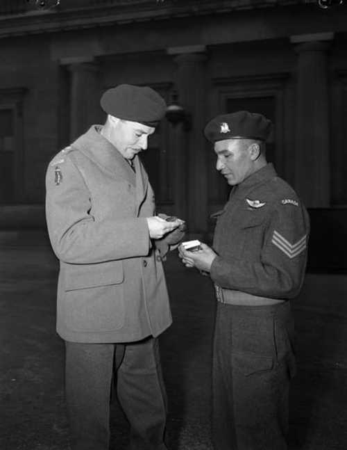 SGT. Tommy Prince receives Military Medal