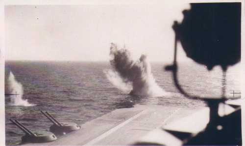 HMS ILLUSTRIOUS UNDER FIRE