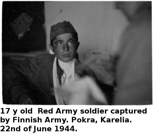 17 y Red Army POW in Pokra, Karelia (1944)