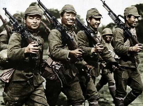 On the march