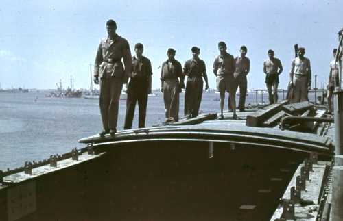 German Officers at Africa Coast