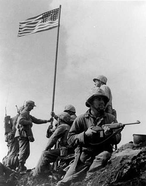the REAL Iwo Jima flag raising.