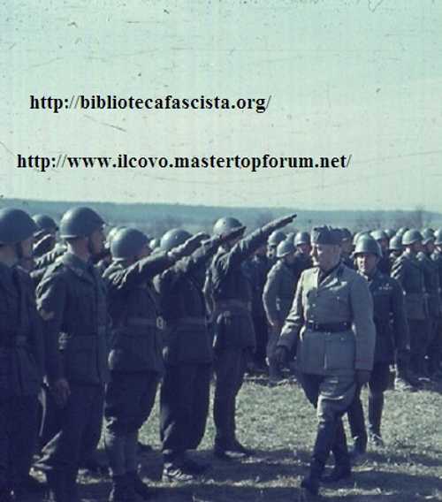 Il Duce inspecting the division S. Marco