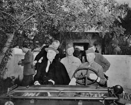 President FDR in Casablanca
