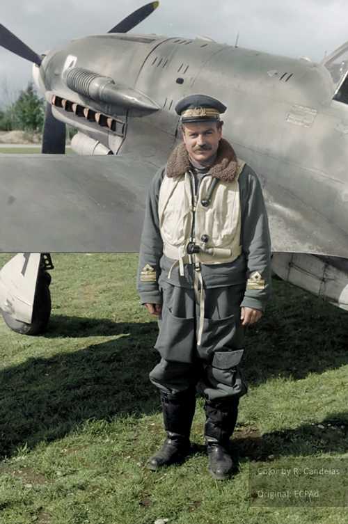 Italian ace Adriano Visconti (col.)