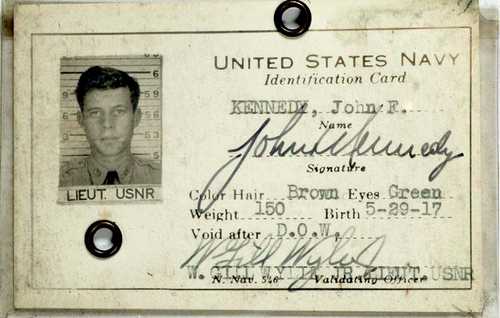 Navy ID Card of John Kennedy