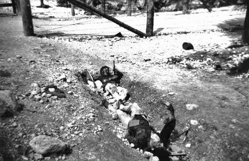 SS soldier/guard beaten and stoned ebensee