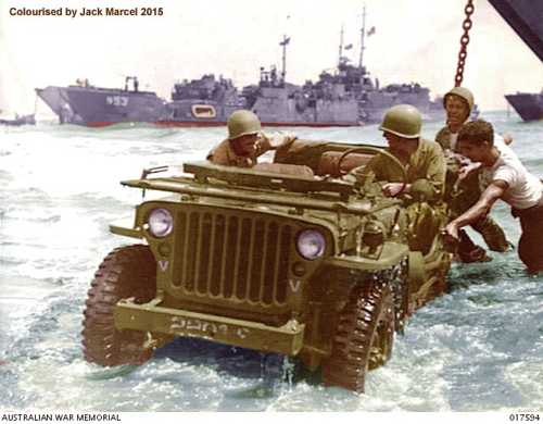 Battle in Morotai, Dutch East Indies, PTO
