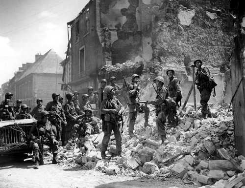 After the battle of Carentan