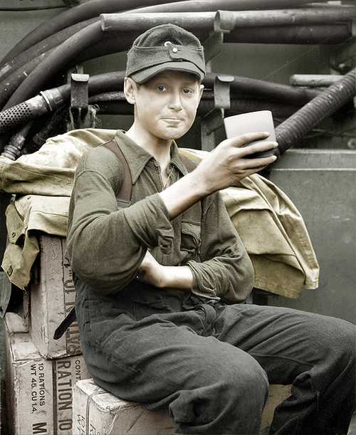 Captured German boy