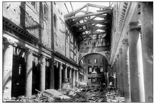 San Lorenzo destroyed