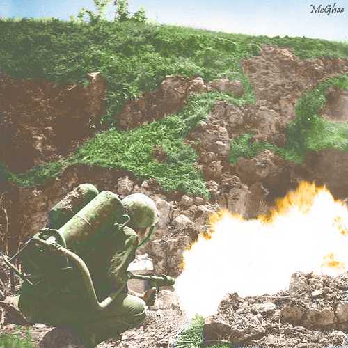 Okinawa Marine with Flamethrower