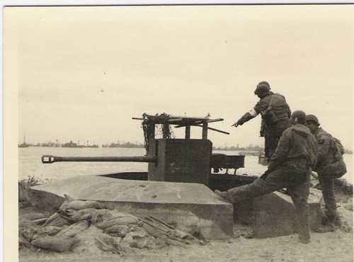 German gun position D-Day
