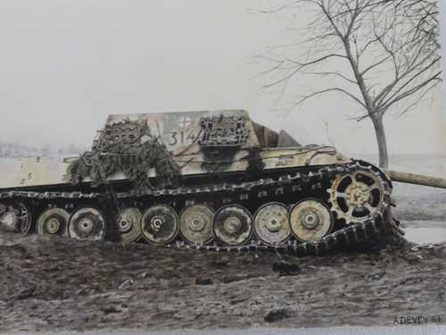 Painted view of Jagdtiger 314 this is not a colour