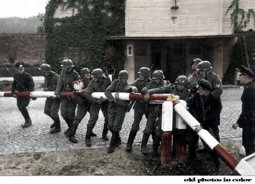 The barrier on the Polish border was removed