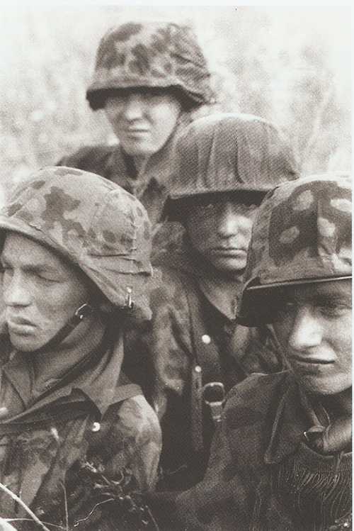 Grim faces