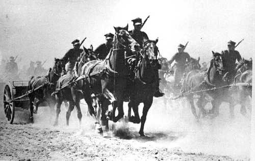 Polish artillery.