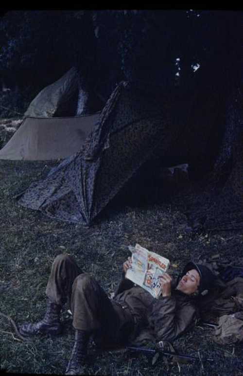 Reading a comic book