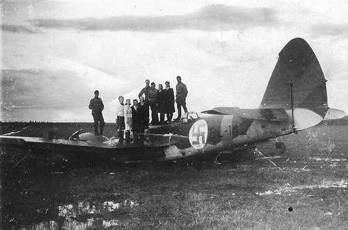 Crash landed Bristol Blenheim