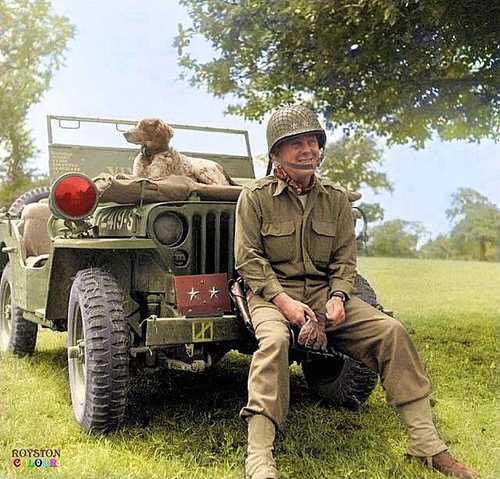 Gen. Gerhardt in Normandy