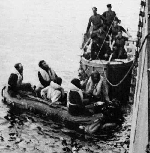 The five survivors of U-558 