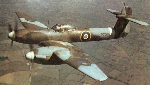 Westland Whirlwind heavy fighter.