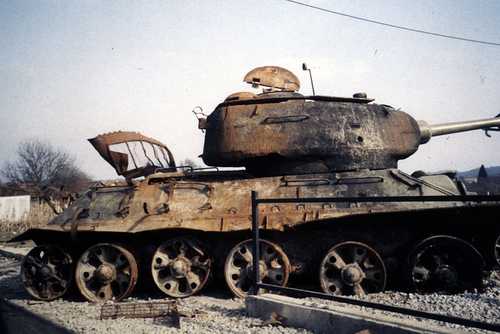 Wrecked T-34 - time out of time.