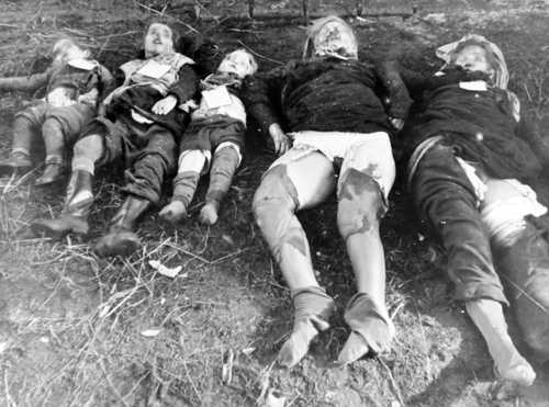 dead German women and children